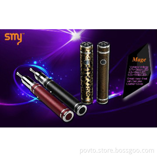 variable voltage and led light show e-cigarette mage mod